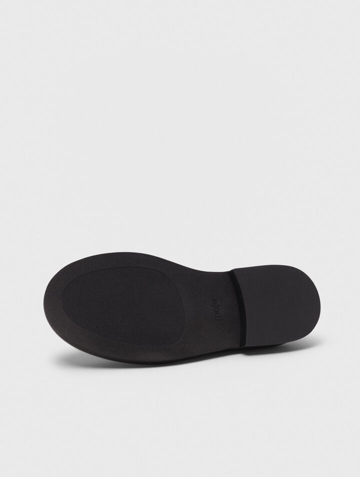 Mocassins en cuir brossé