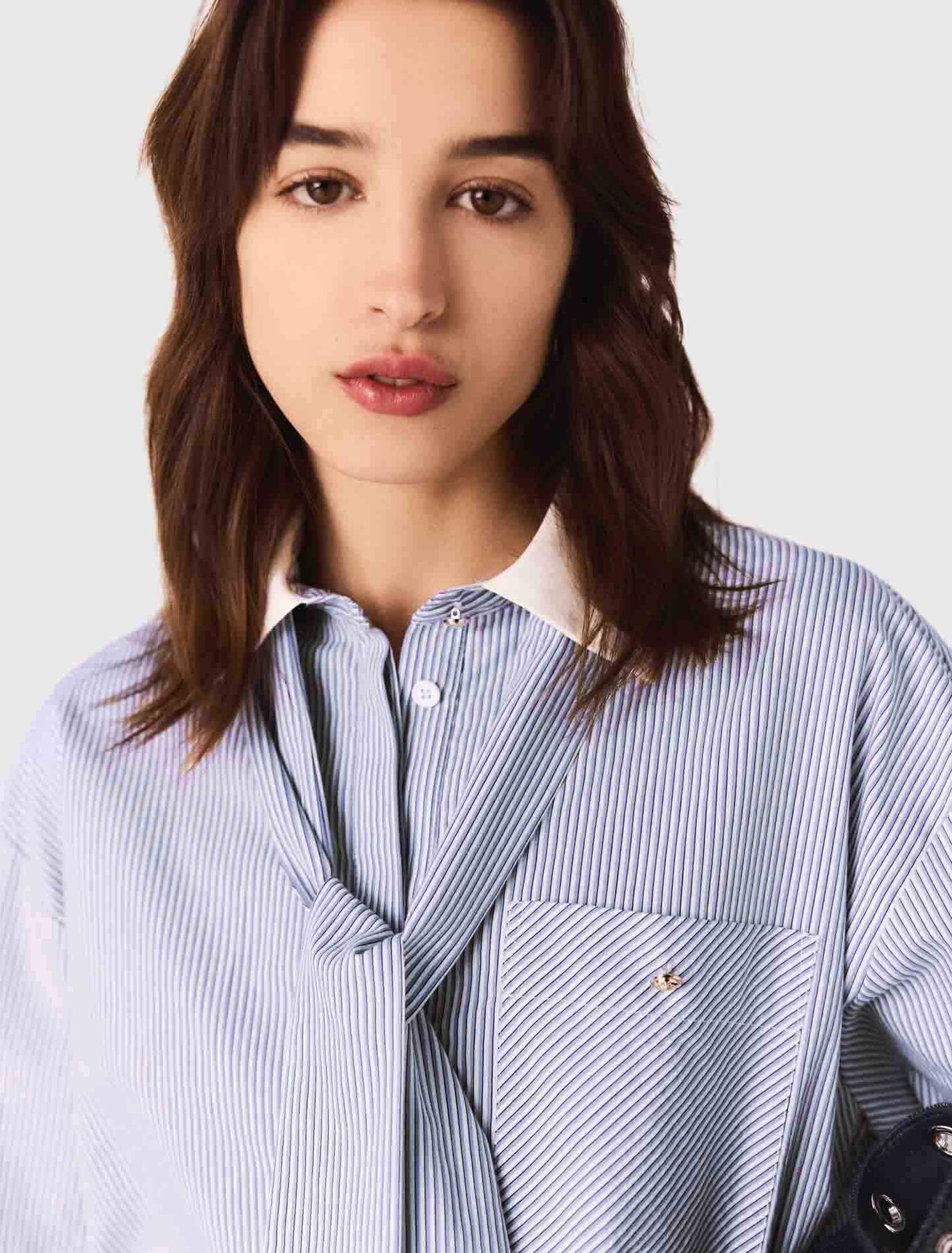 Striped bow shirt