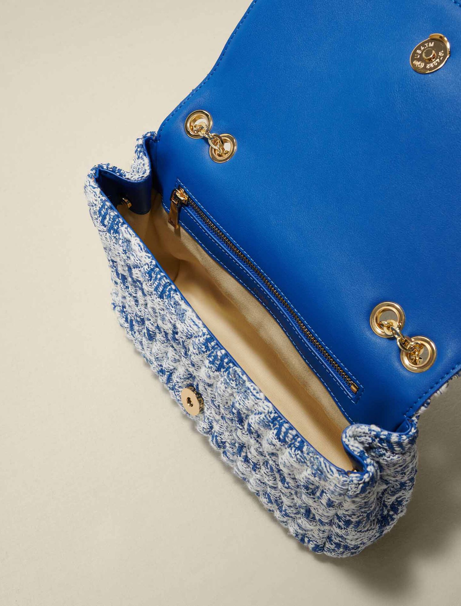 Sac en tweed brodé