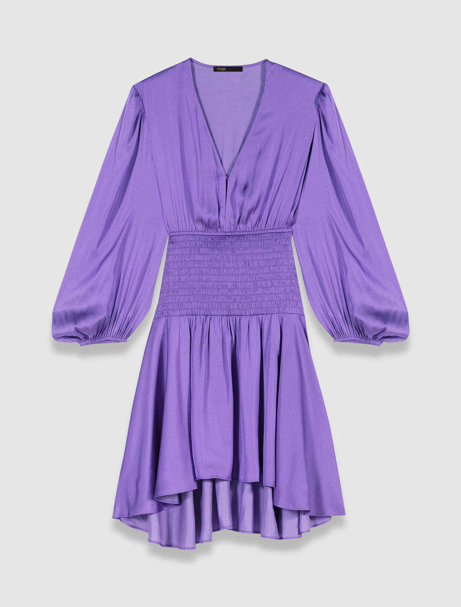 Short satin dress