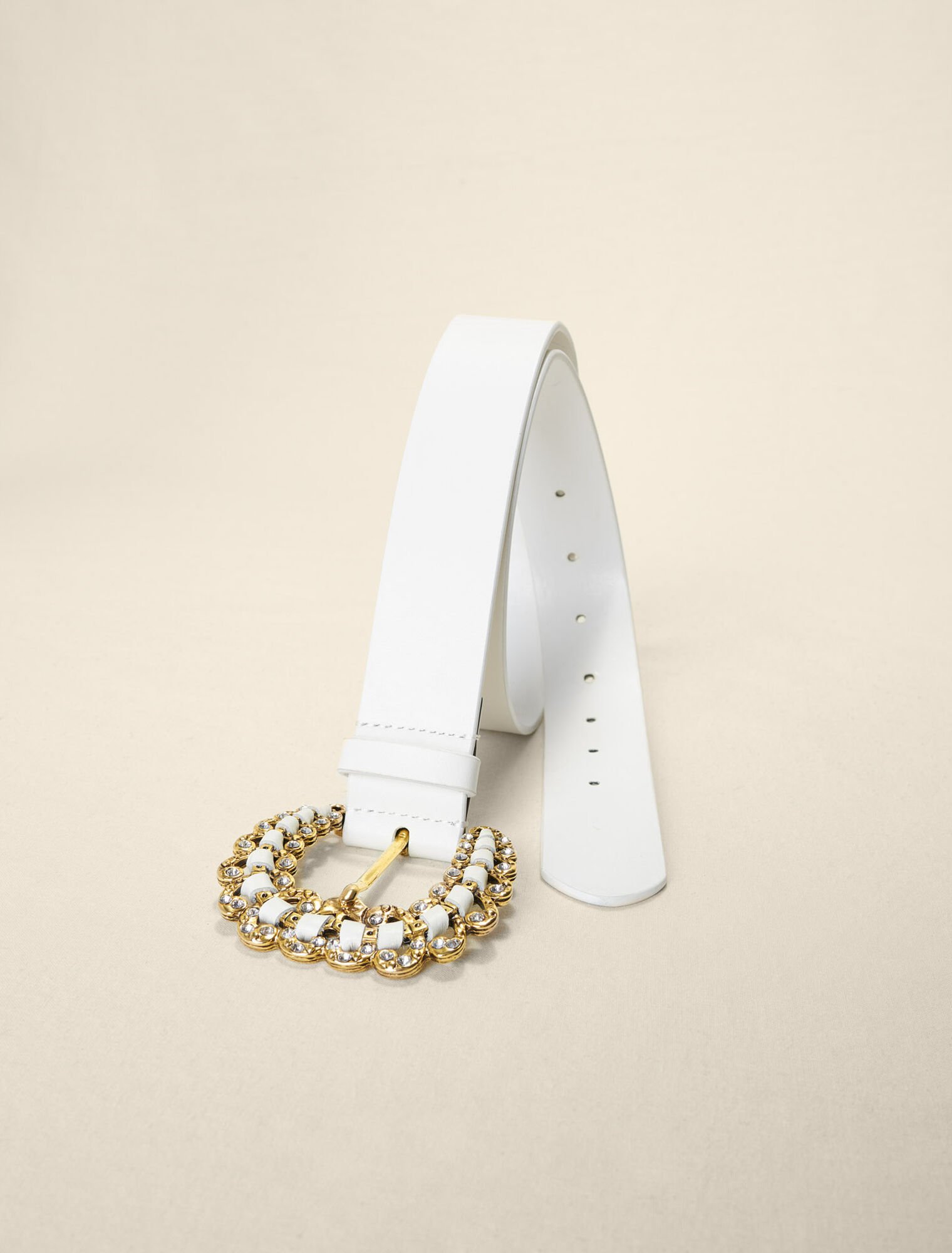 Ceinture à boucle ornée de strass