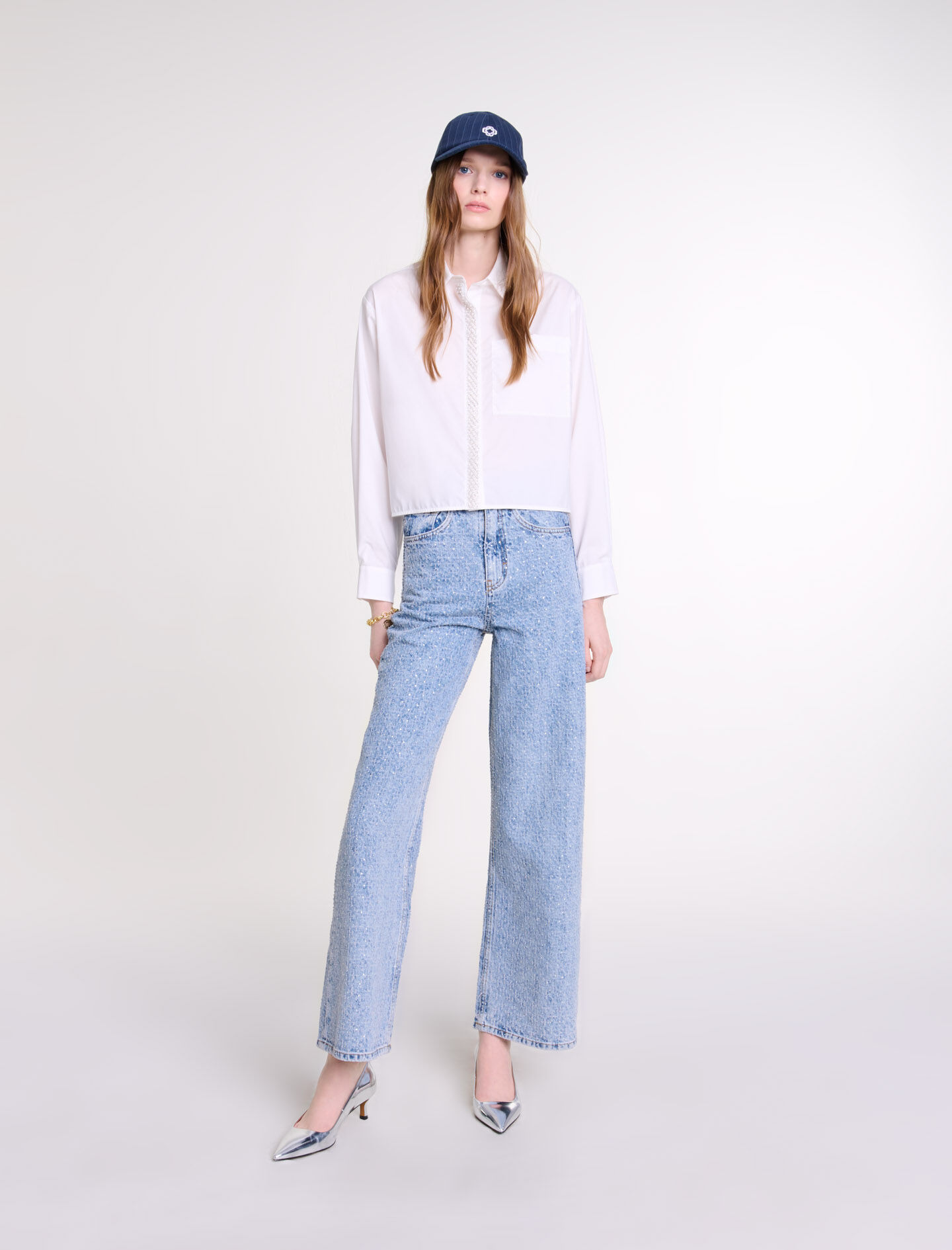 High waist trousers For Women Maje