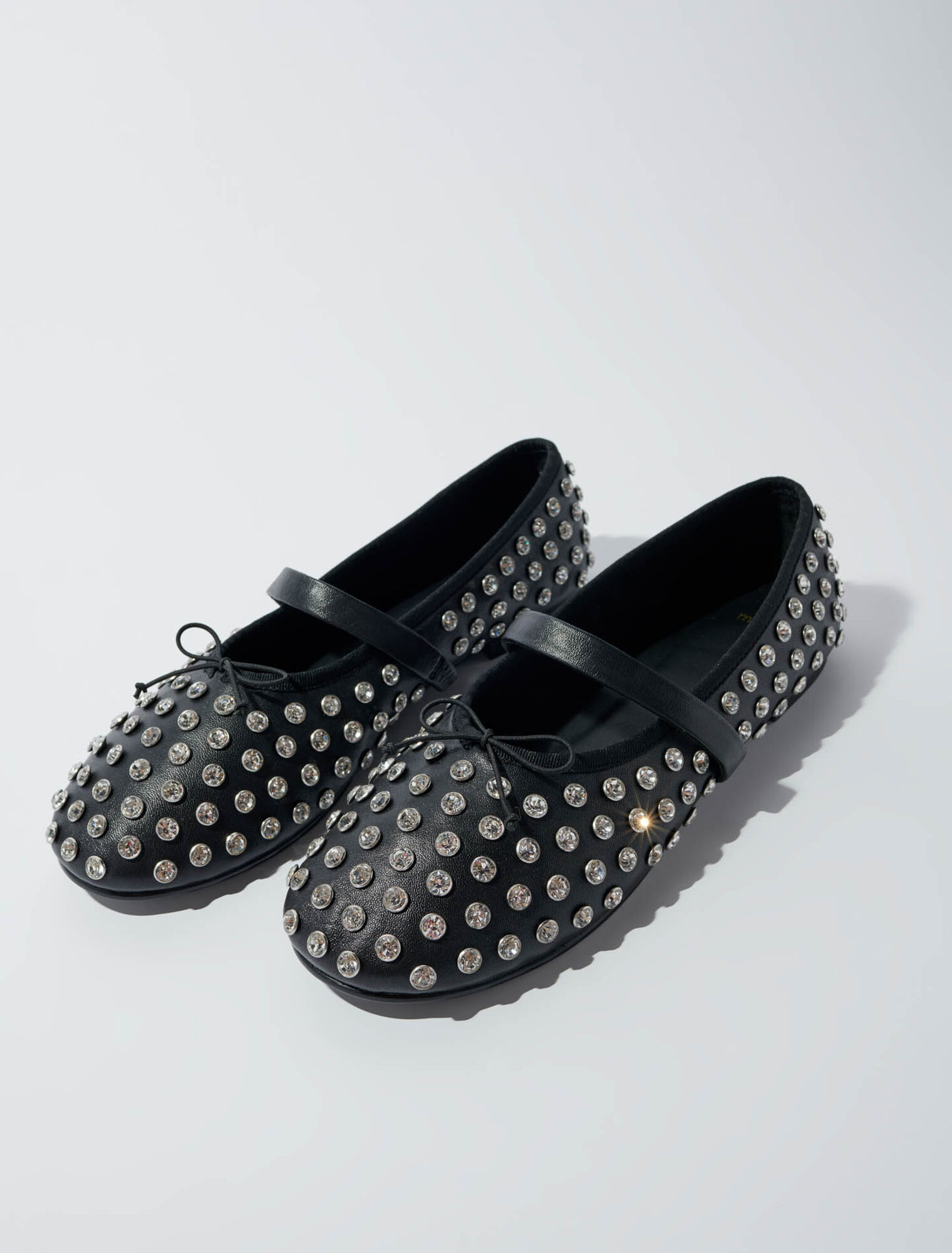 Rhinestone ballerinas
