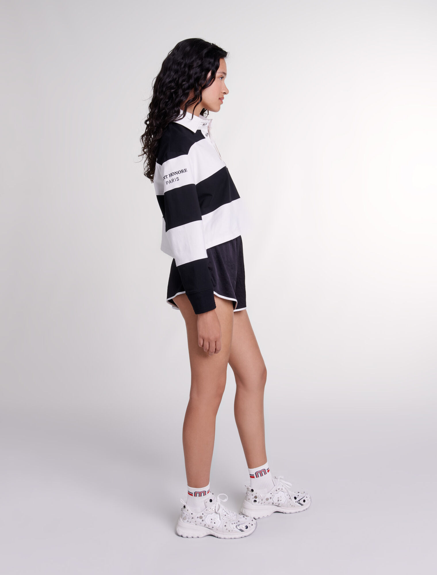 Satin-effect shorts