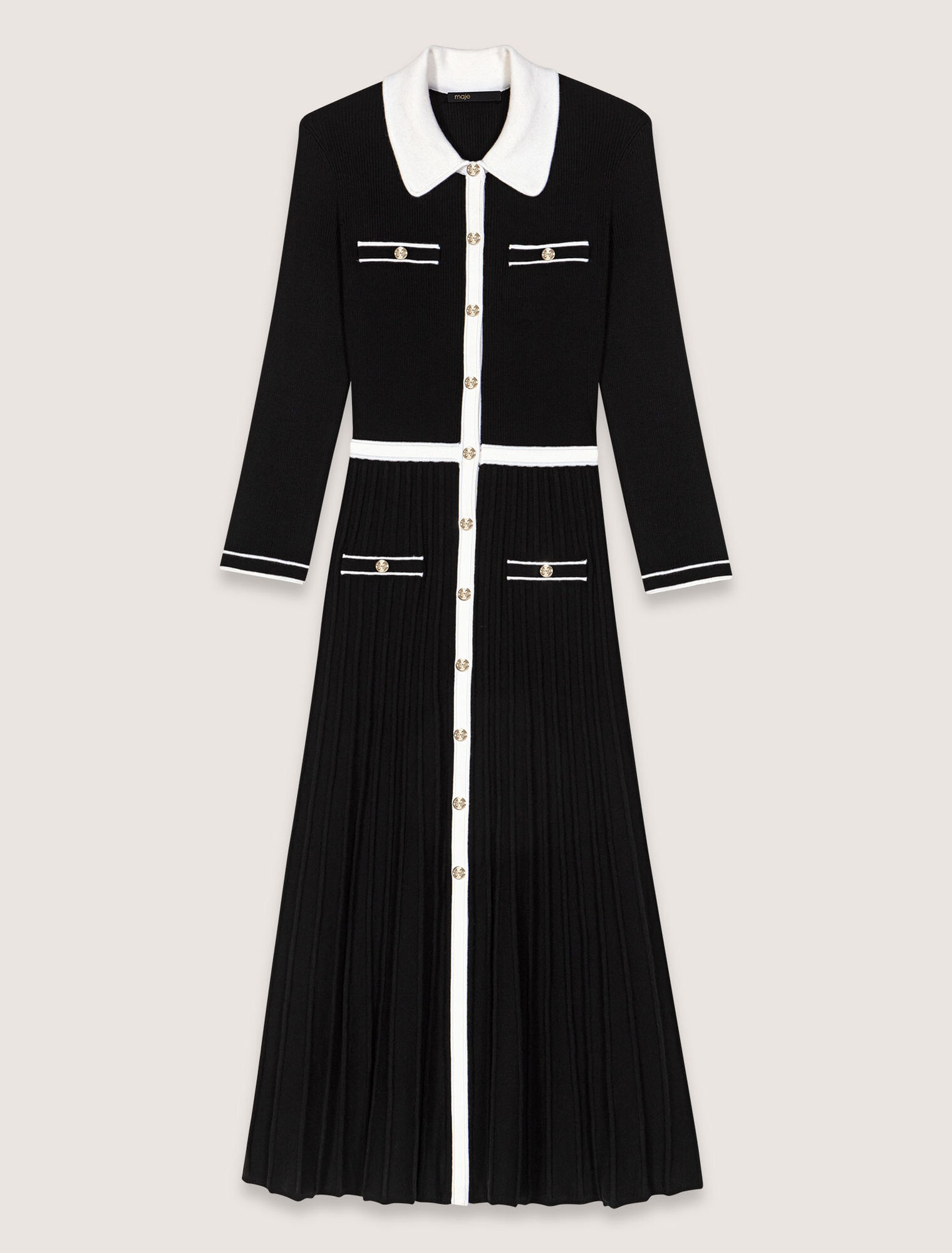 Robe longue en maille