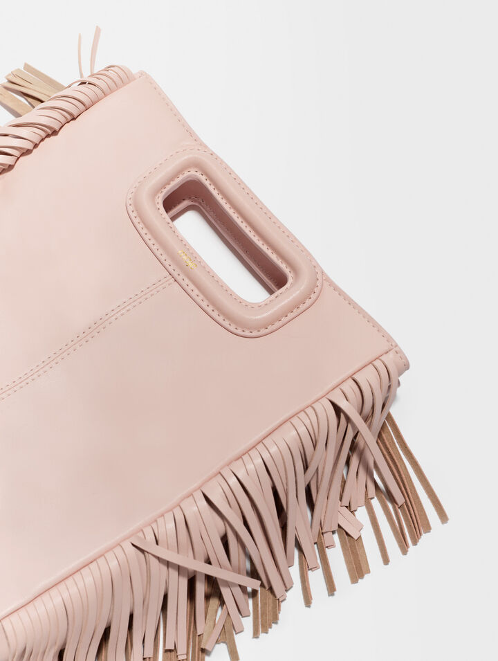 Sac M en cuir à franges