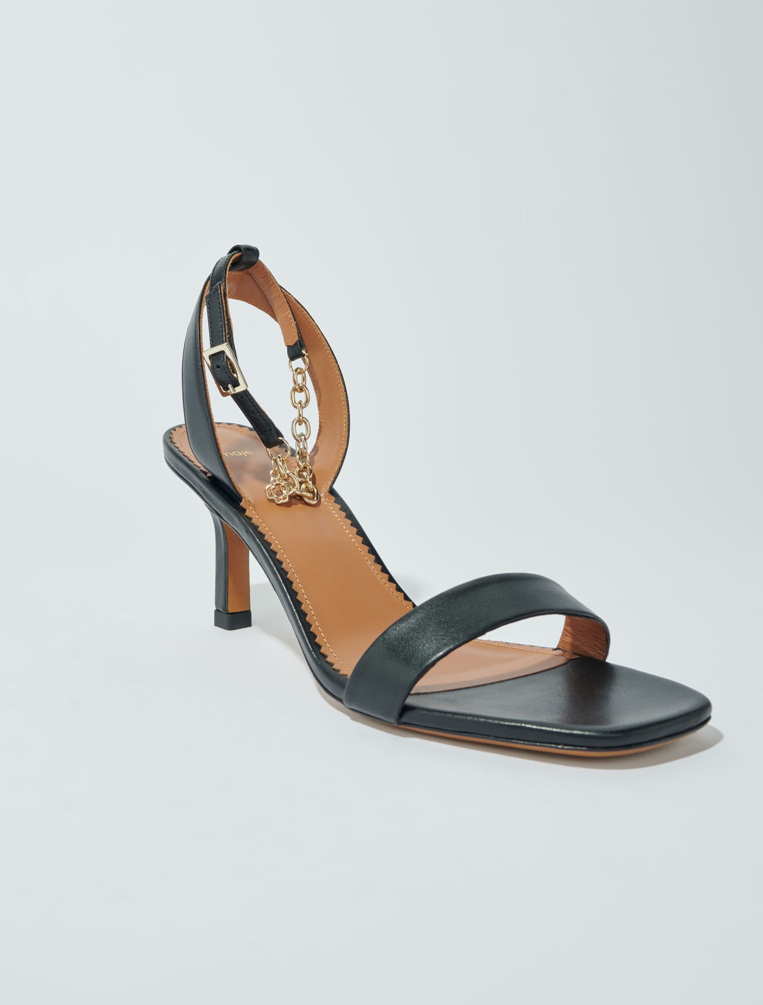 Sandales en cuir à talons
