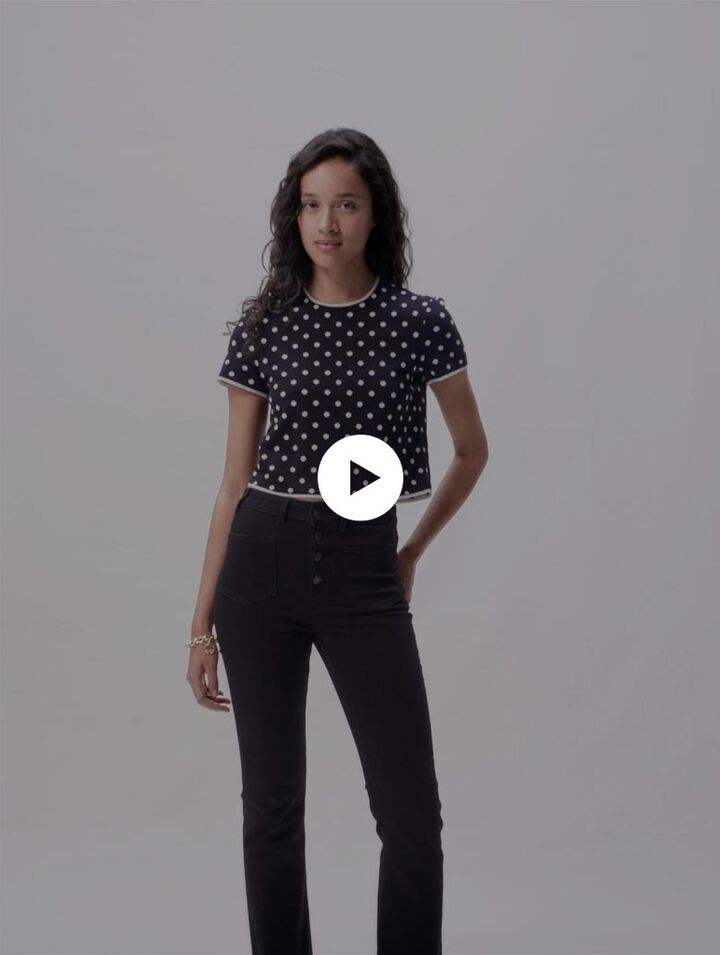 Top en maille jacquard 