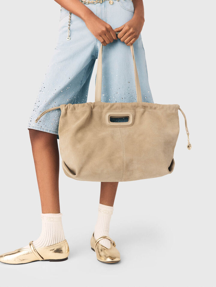 Suede Milpli tote bag
