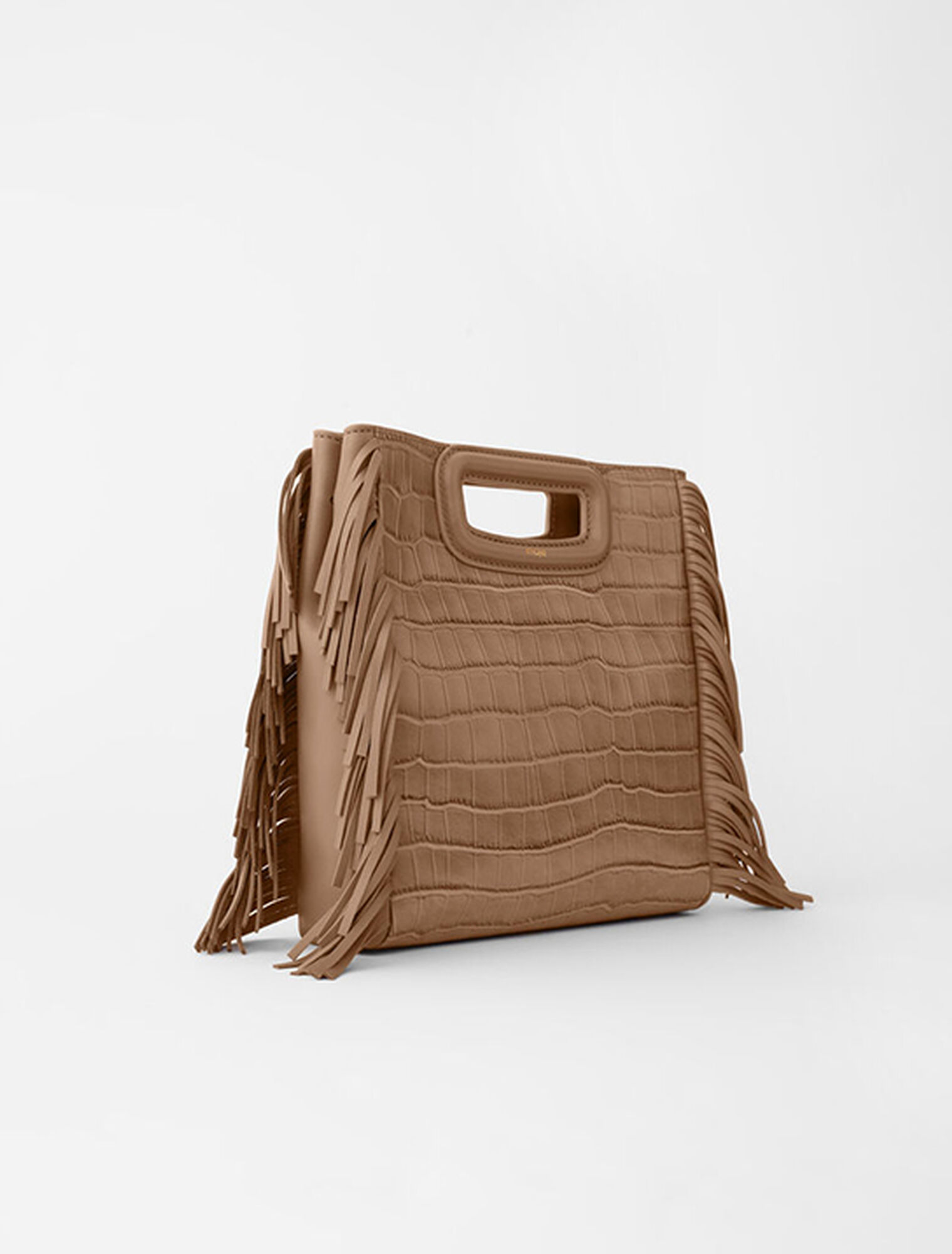 Sac M en cuir croco
