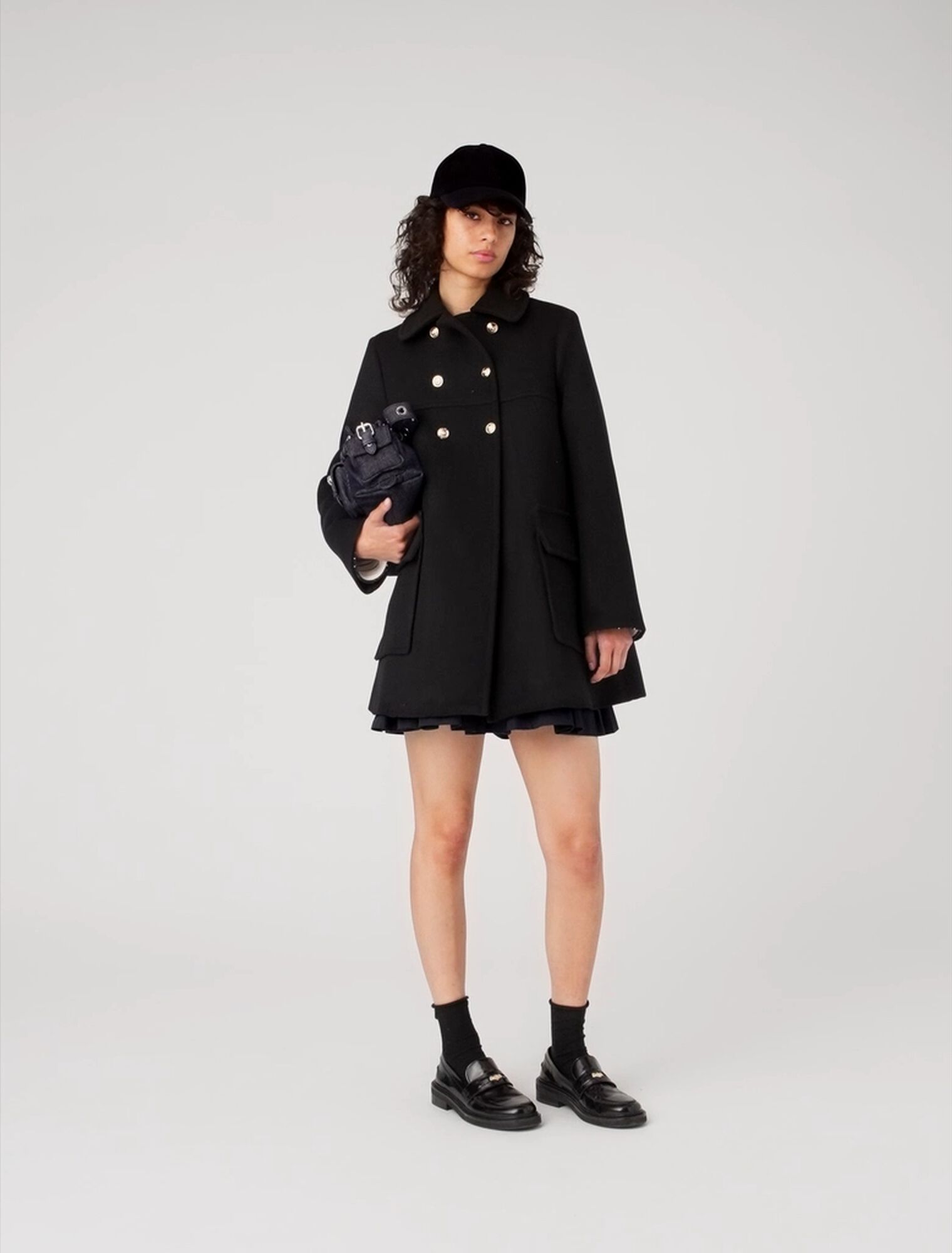 Manteau en laine mélangée