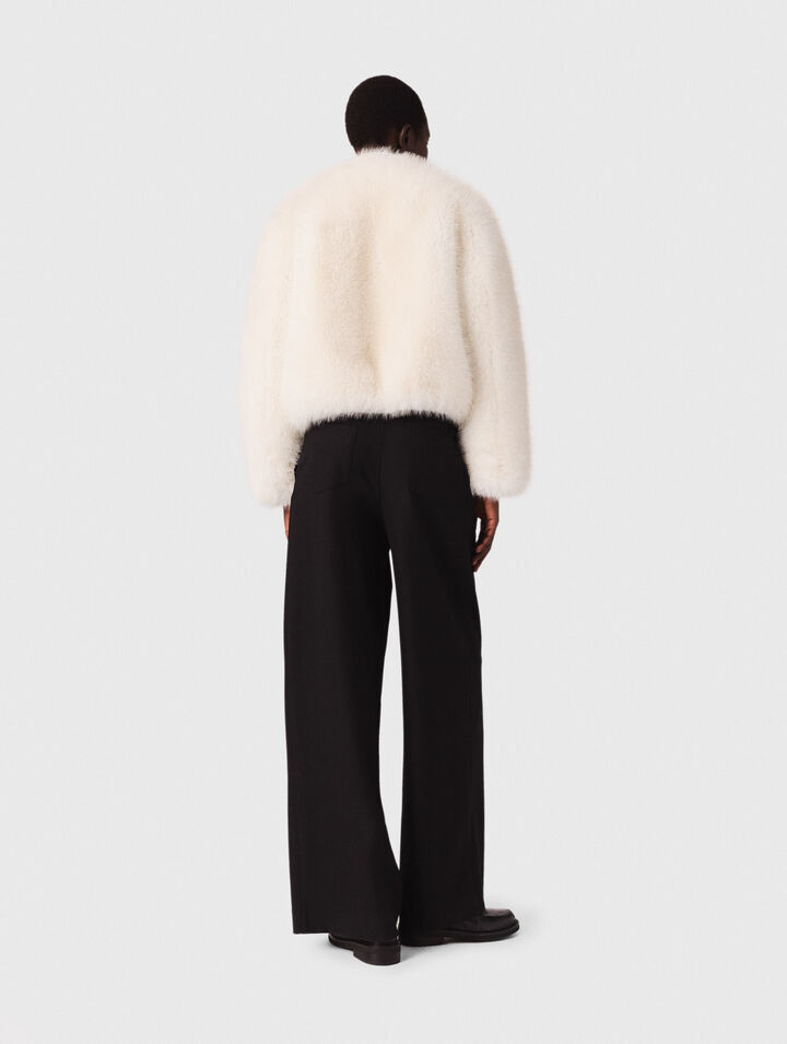 Pantalon tailleur à jambes larges