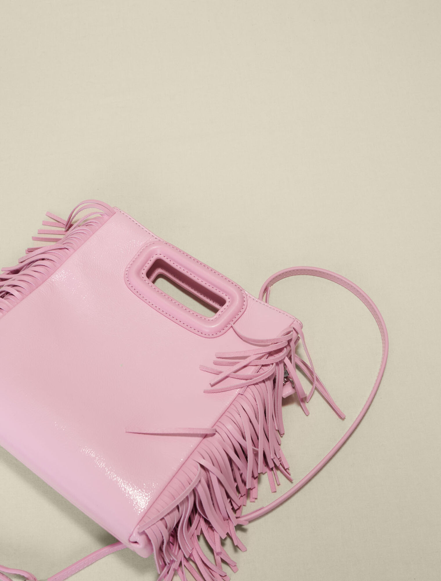 Leather M bag vinyl leather