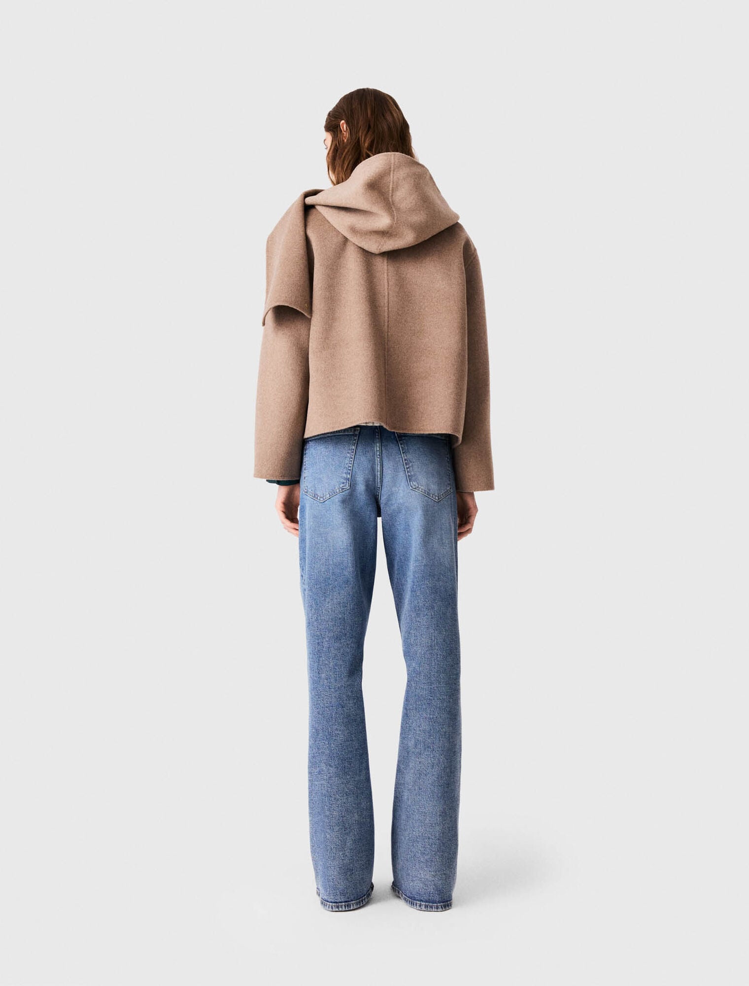 Short double-faced coat
