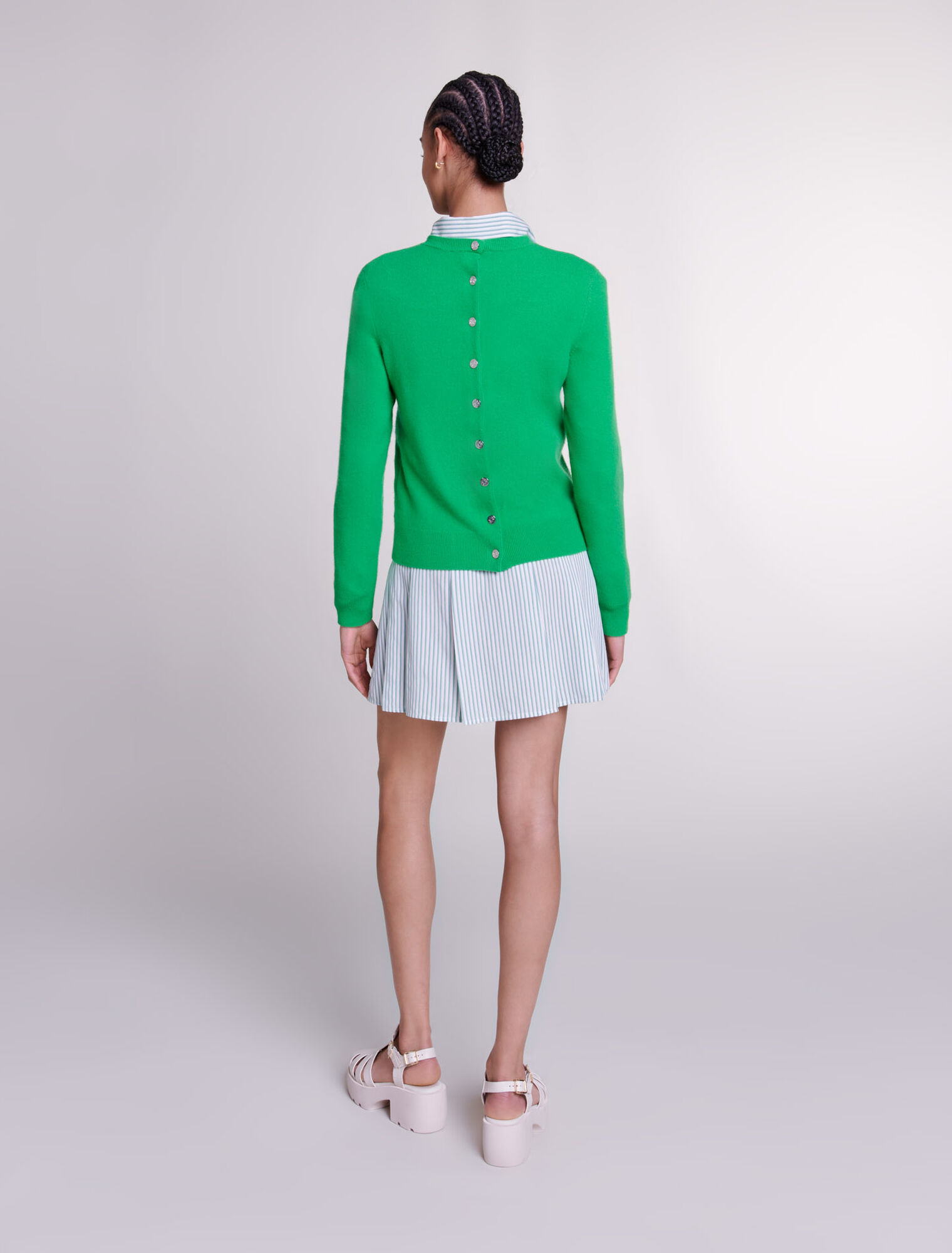 Cardigan en cachemire et laine