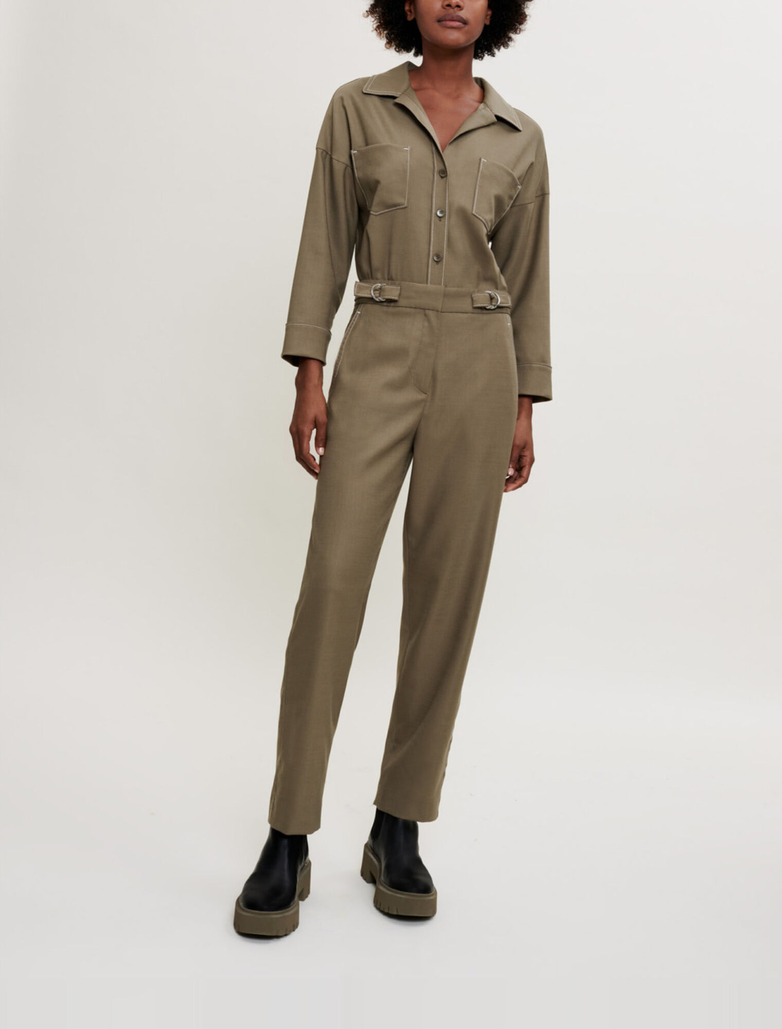 Combinaison pantalon jambes droites