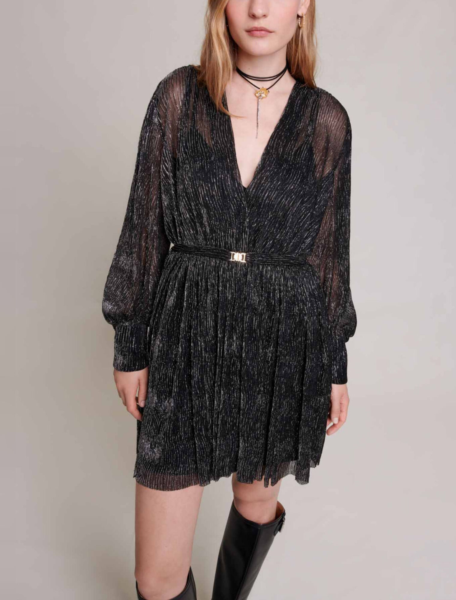 Short metallic dress