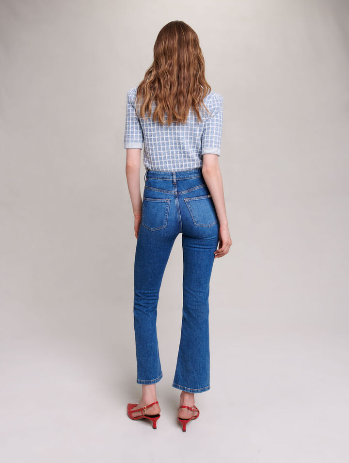 Double-pocket jeans with a slight flare