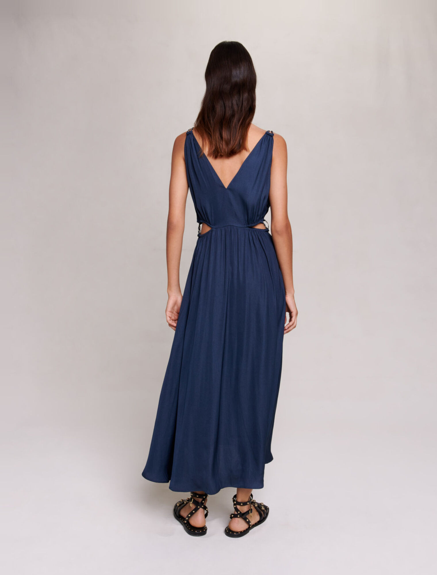 Robe midi ajourée