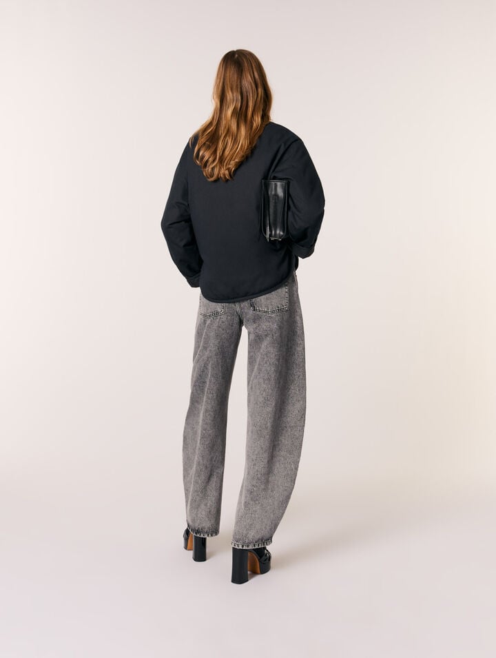 Reversible quilted coat