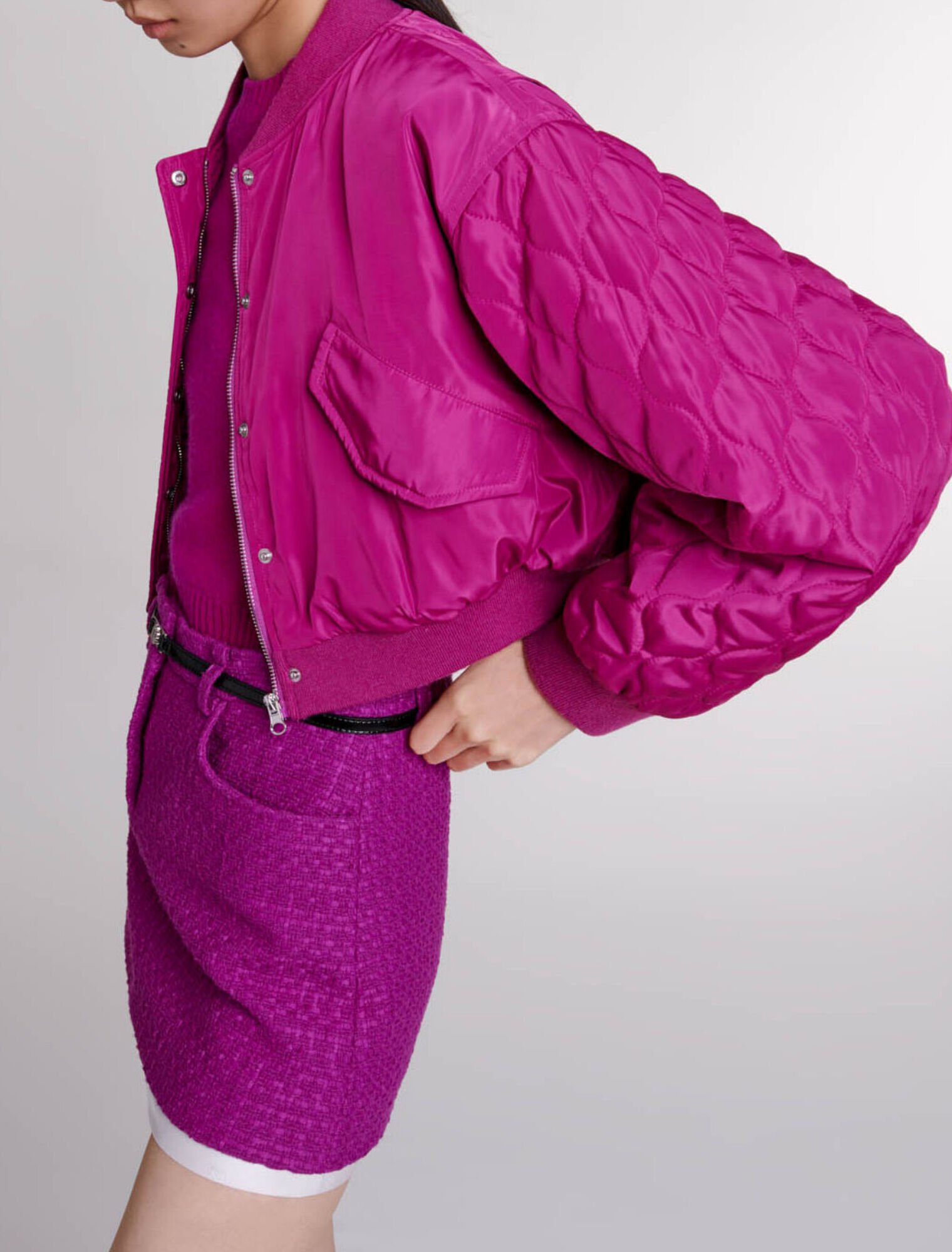 Blouson bomber court