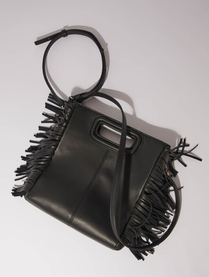 Sac M en cuir à studs