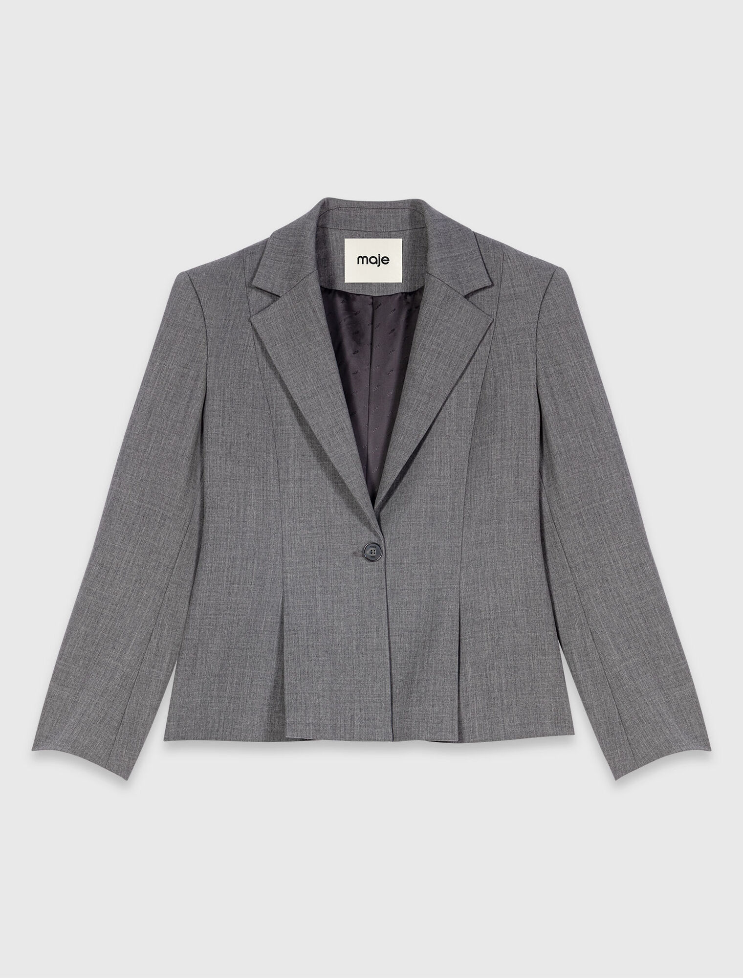Short Bar-style suit jacket