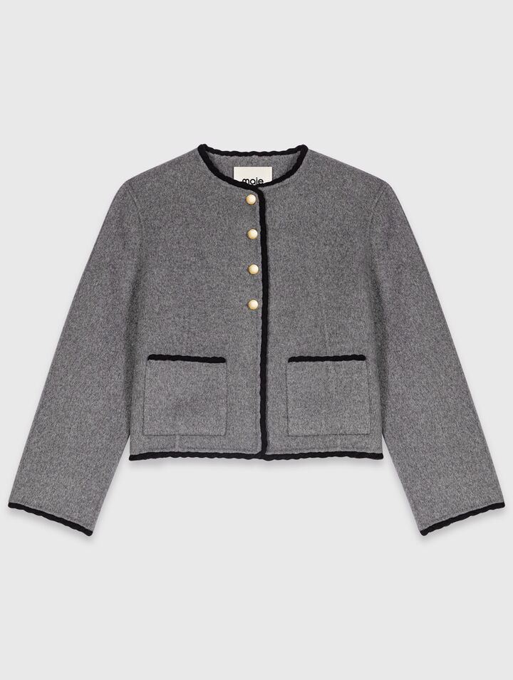 Short double-faced coat