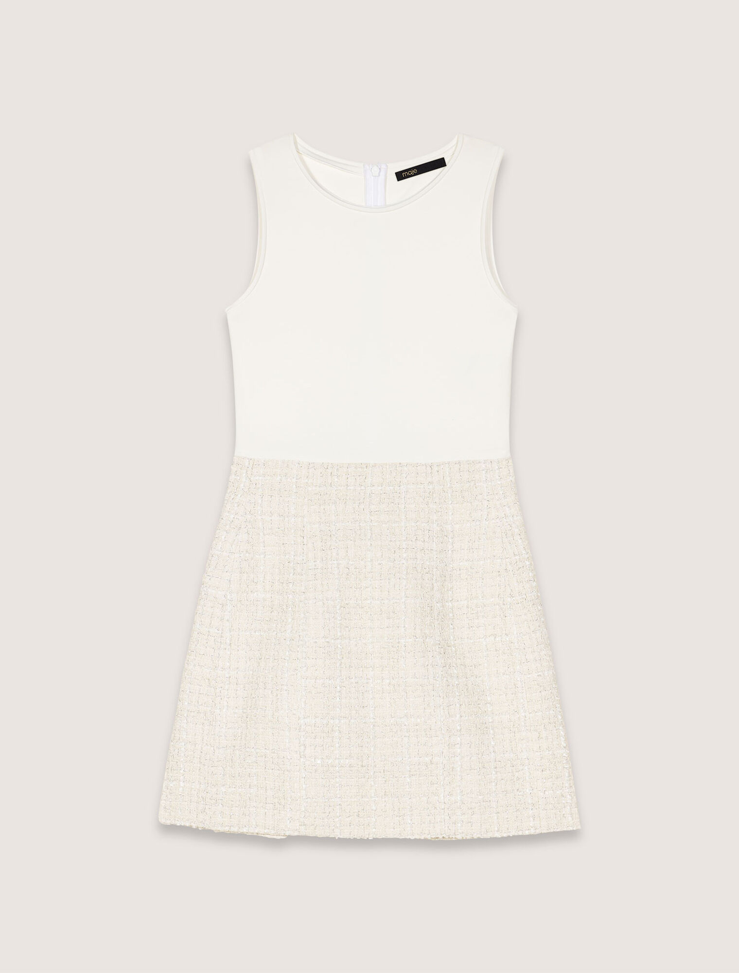 Tweed 2-in-1 mini dress