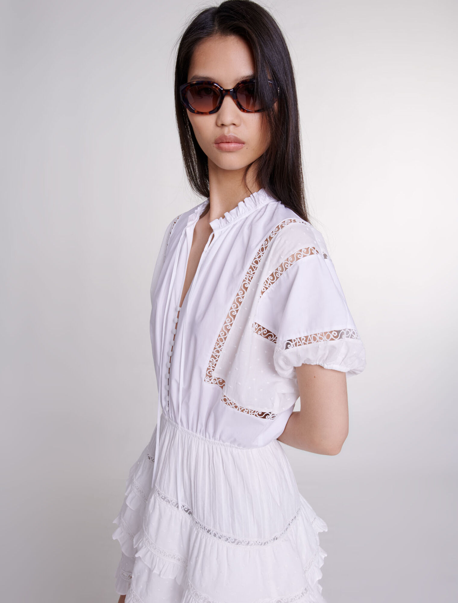 Short embroidered dress