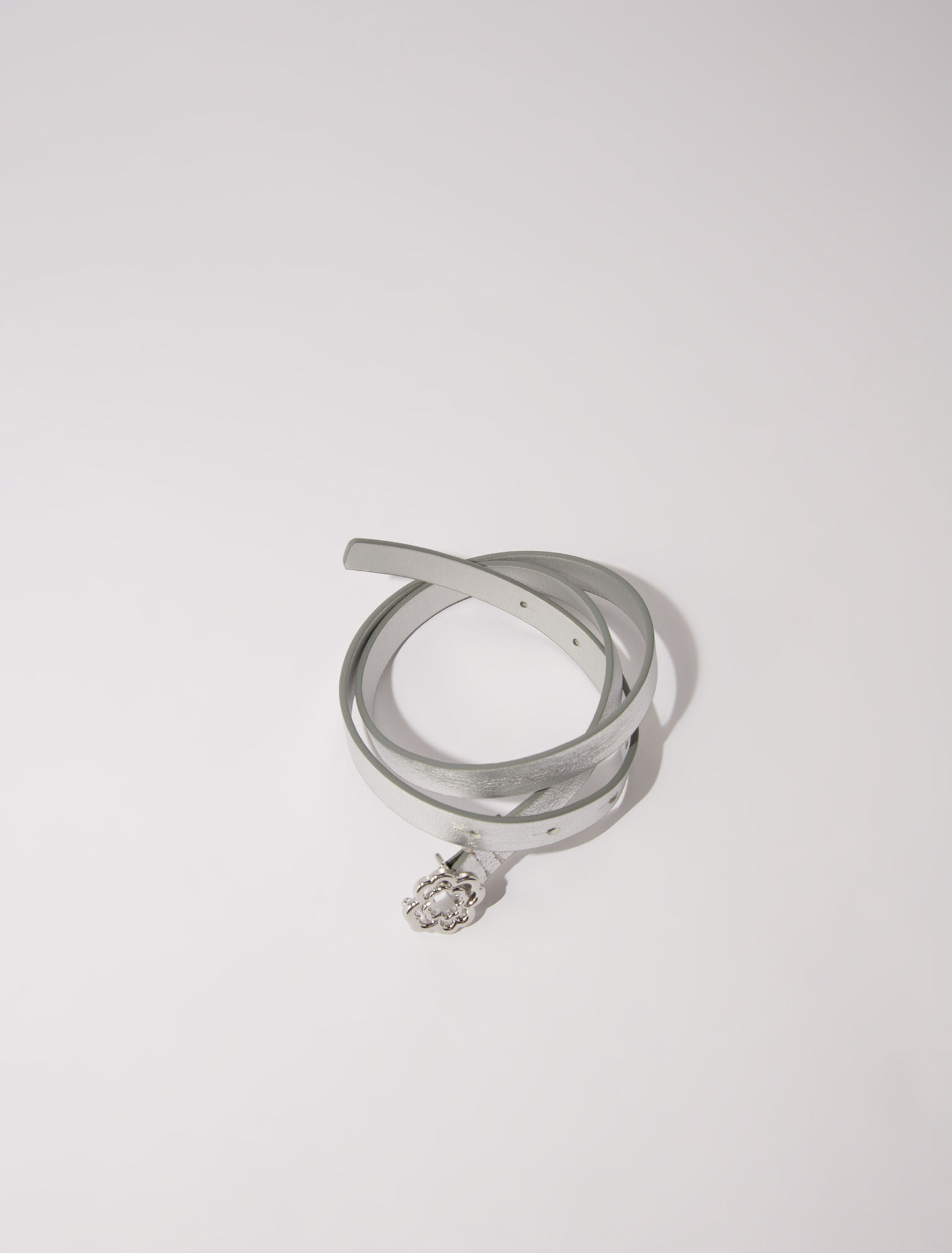 Ceinture fine à boucle Clover