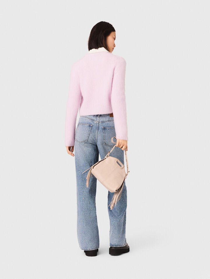 Cardigan avec nœud bijou