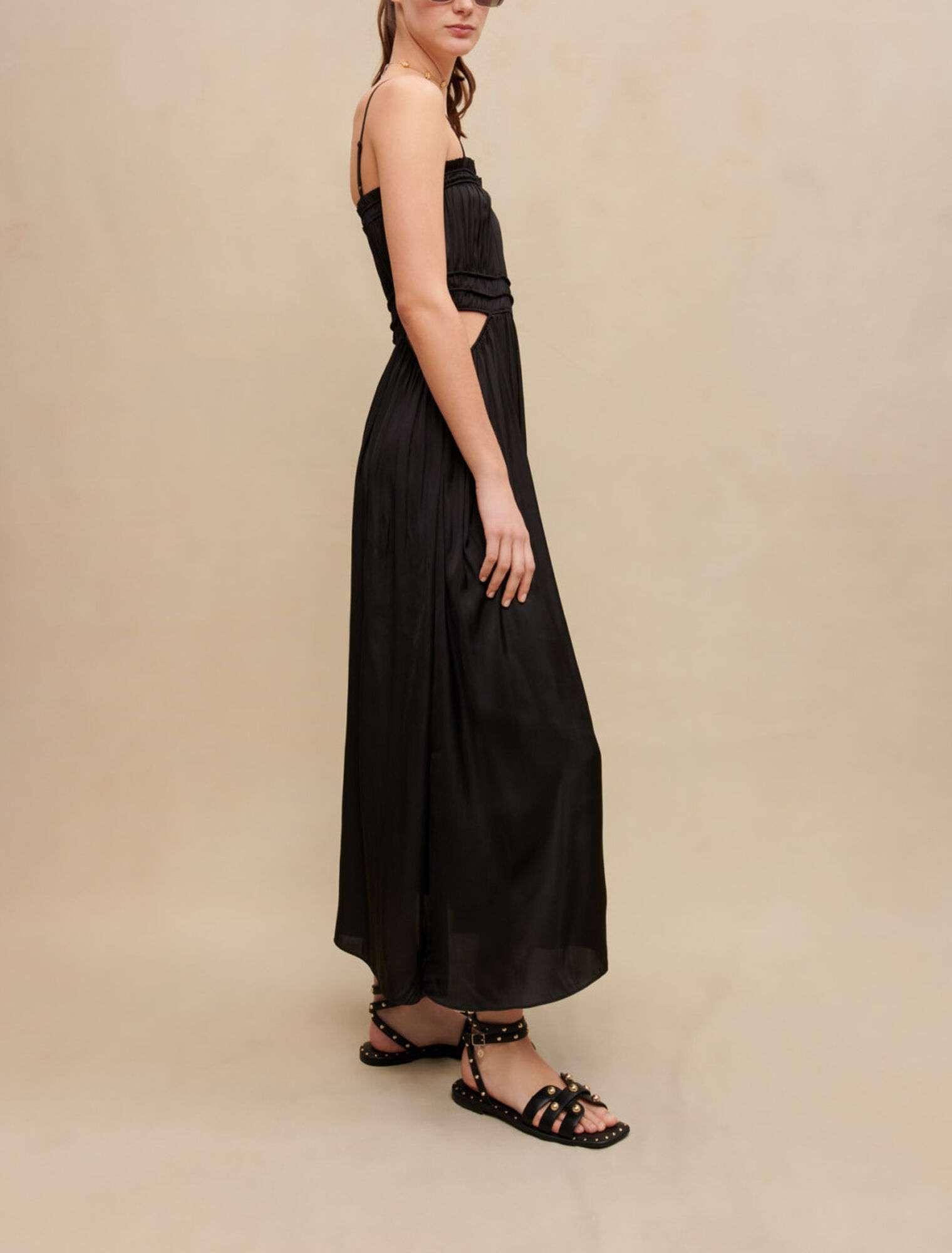 Long satiny dress
