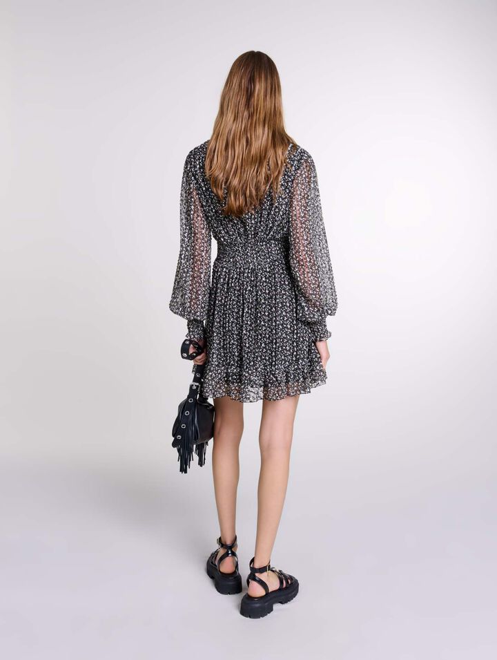 Robe courte &eacute;vas&eacute;e