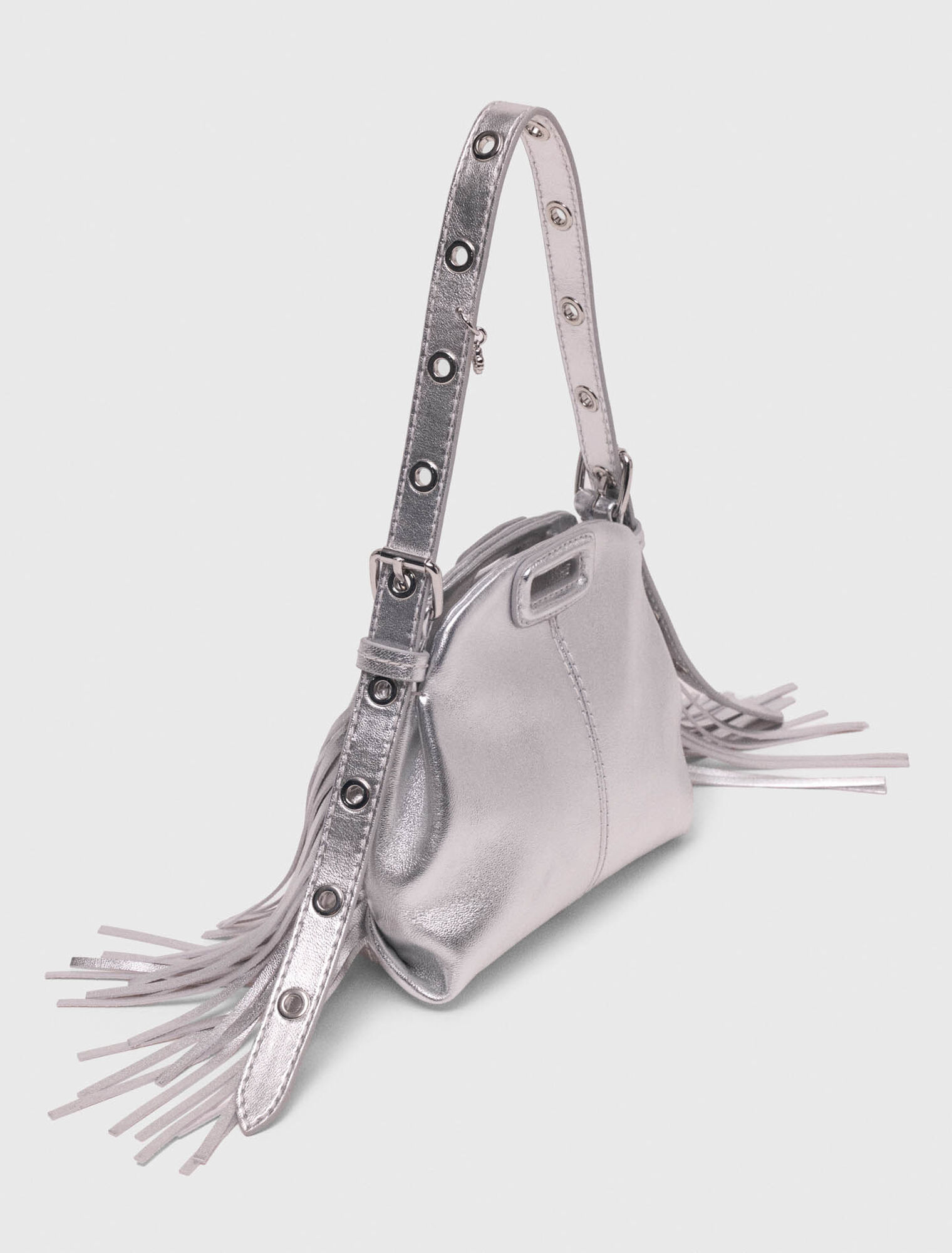 Sac Miss M micro en cuir m&eacute;tallis&eacute;