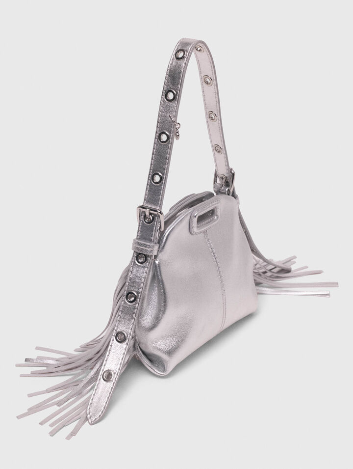 Sac Miss M micro en cuir m&eacute;tallis&eacute;