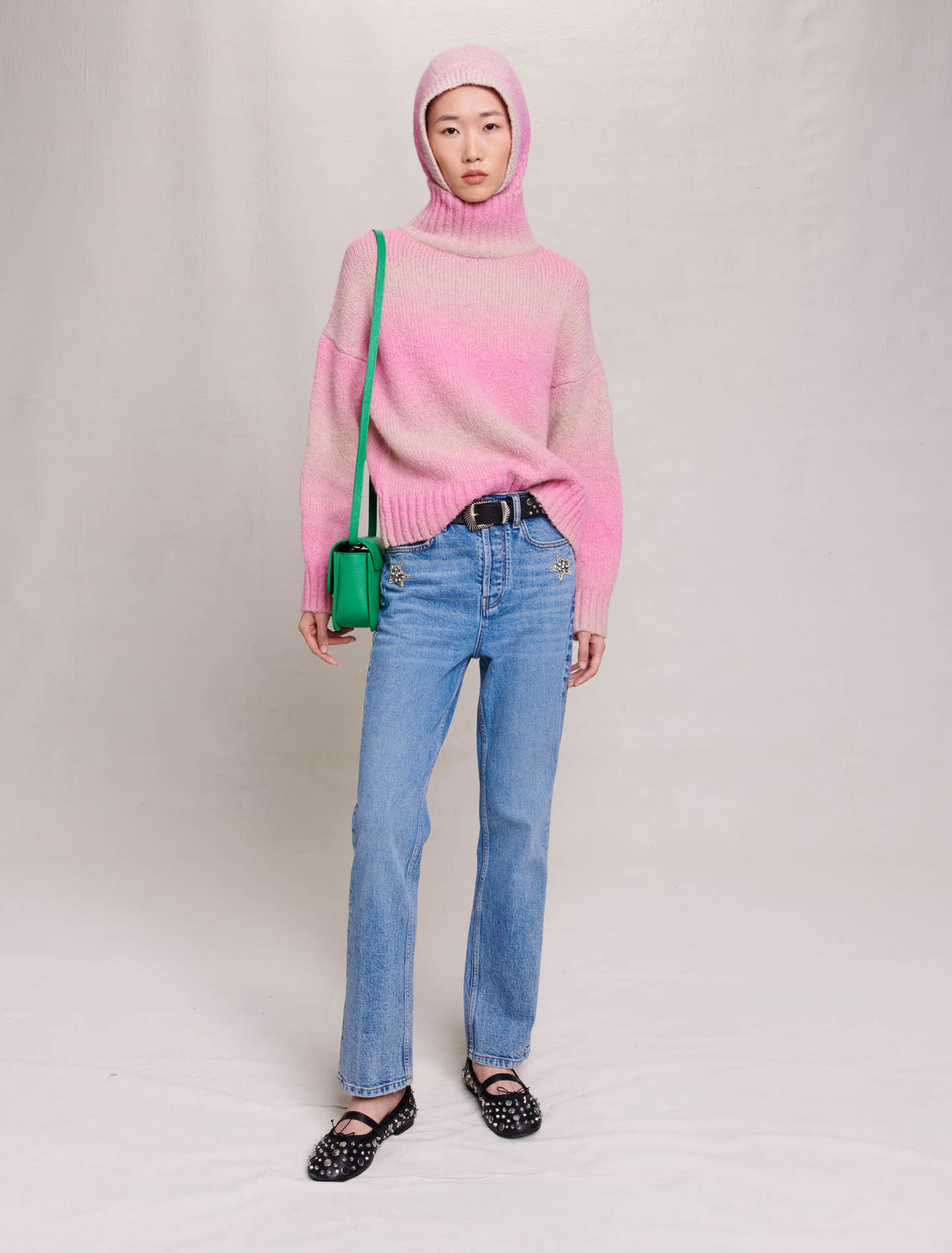 Gradient knit jumper
