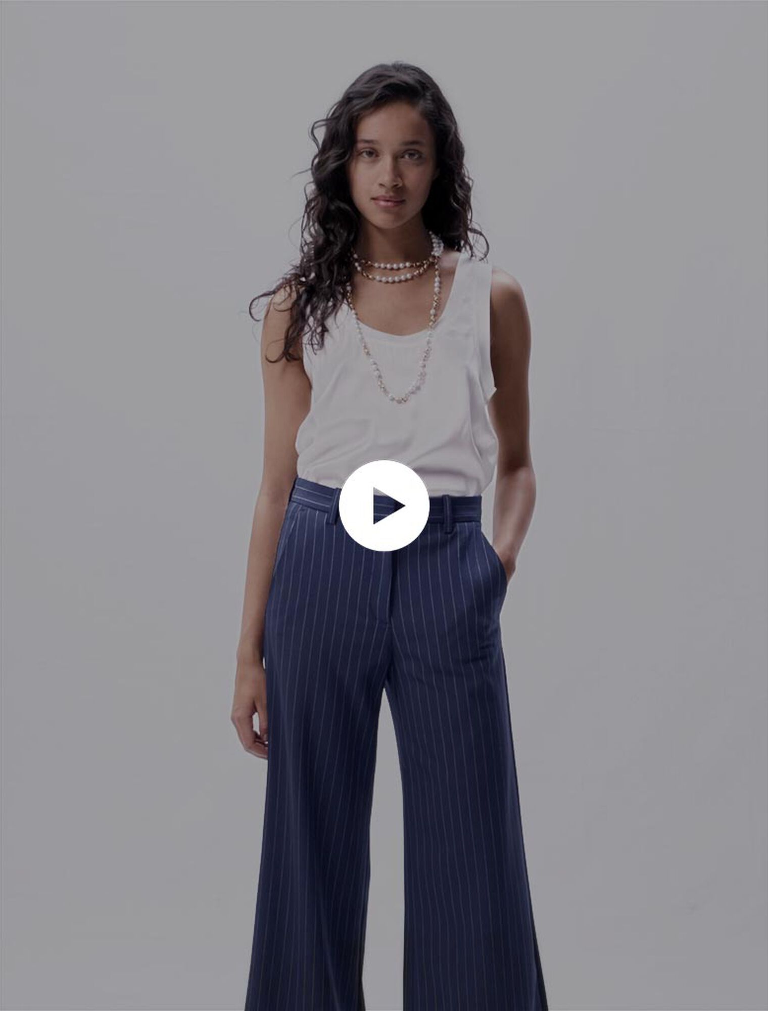 Pantalon à rayures 
