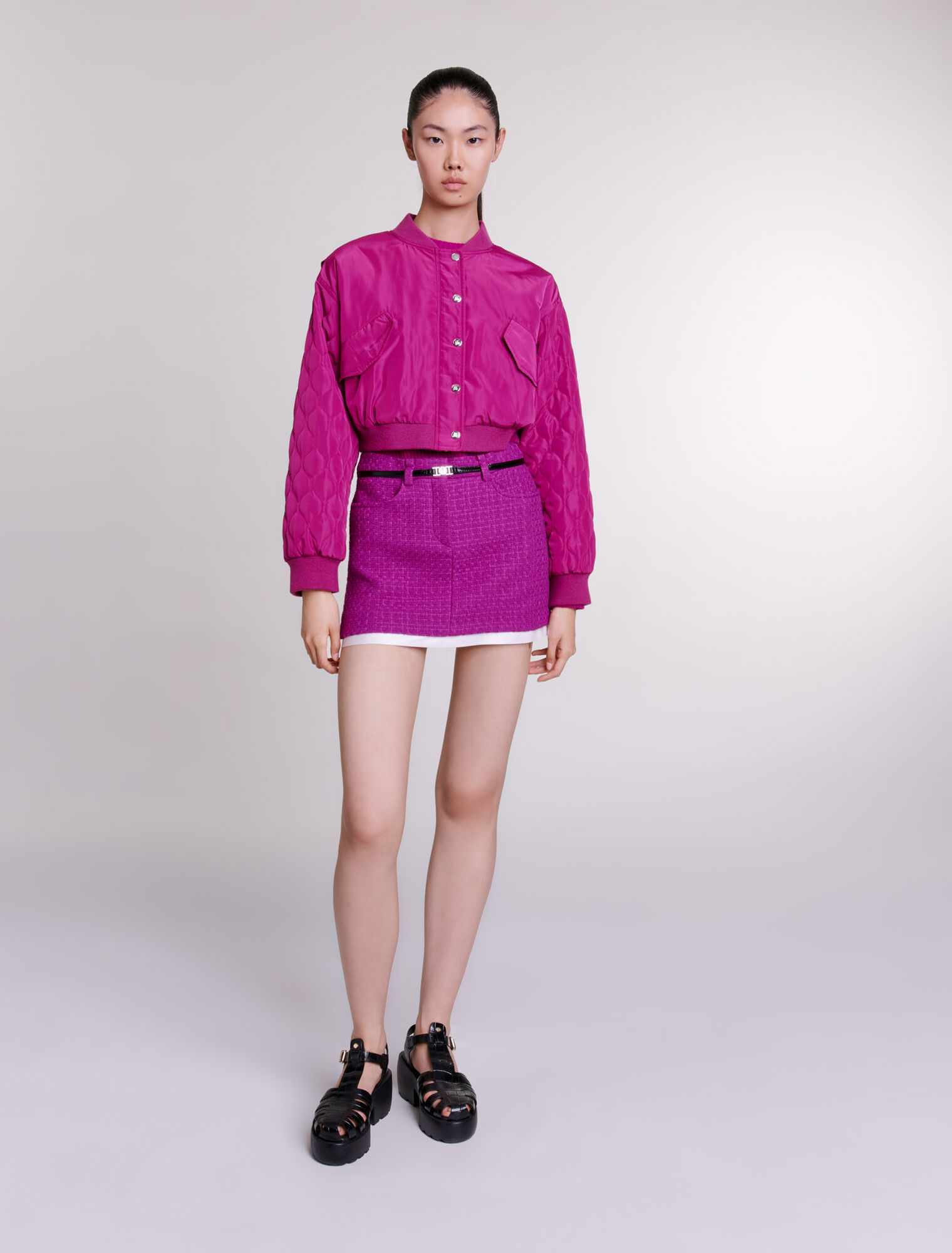 Blouson bomber court