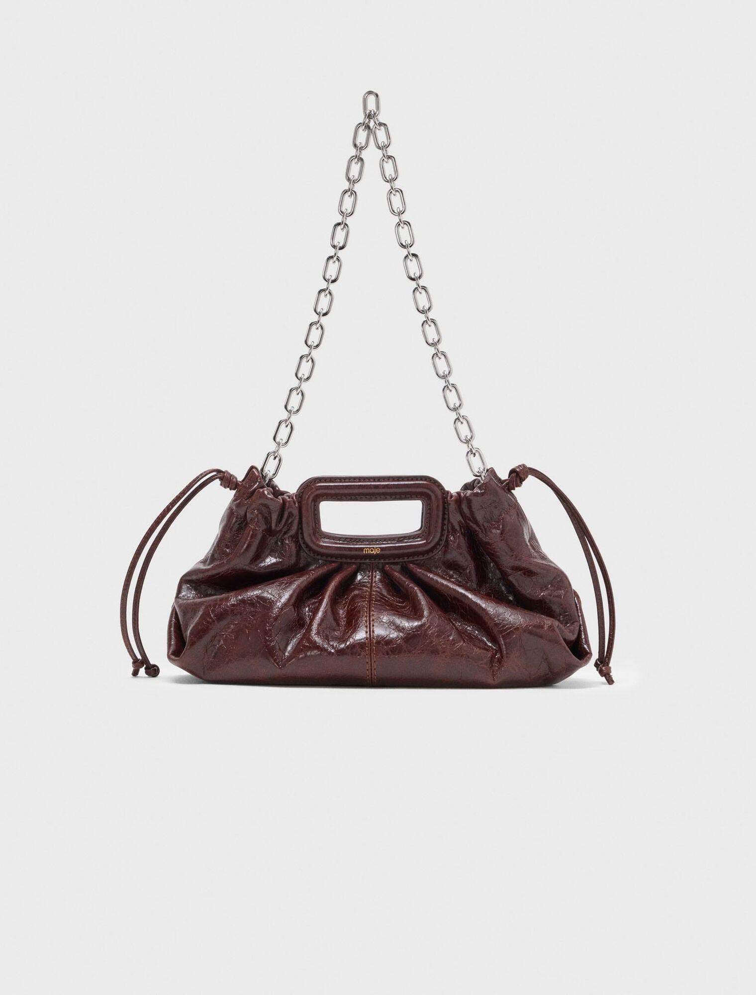 Crackled leather Milpli pouch