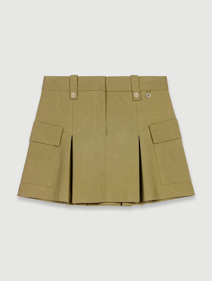 Mini jupe plissée