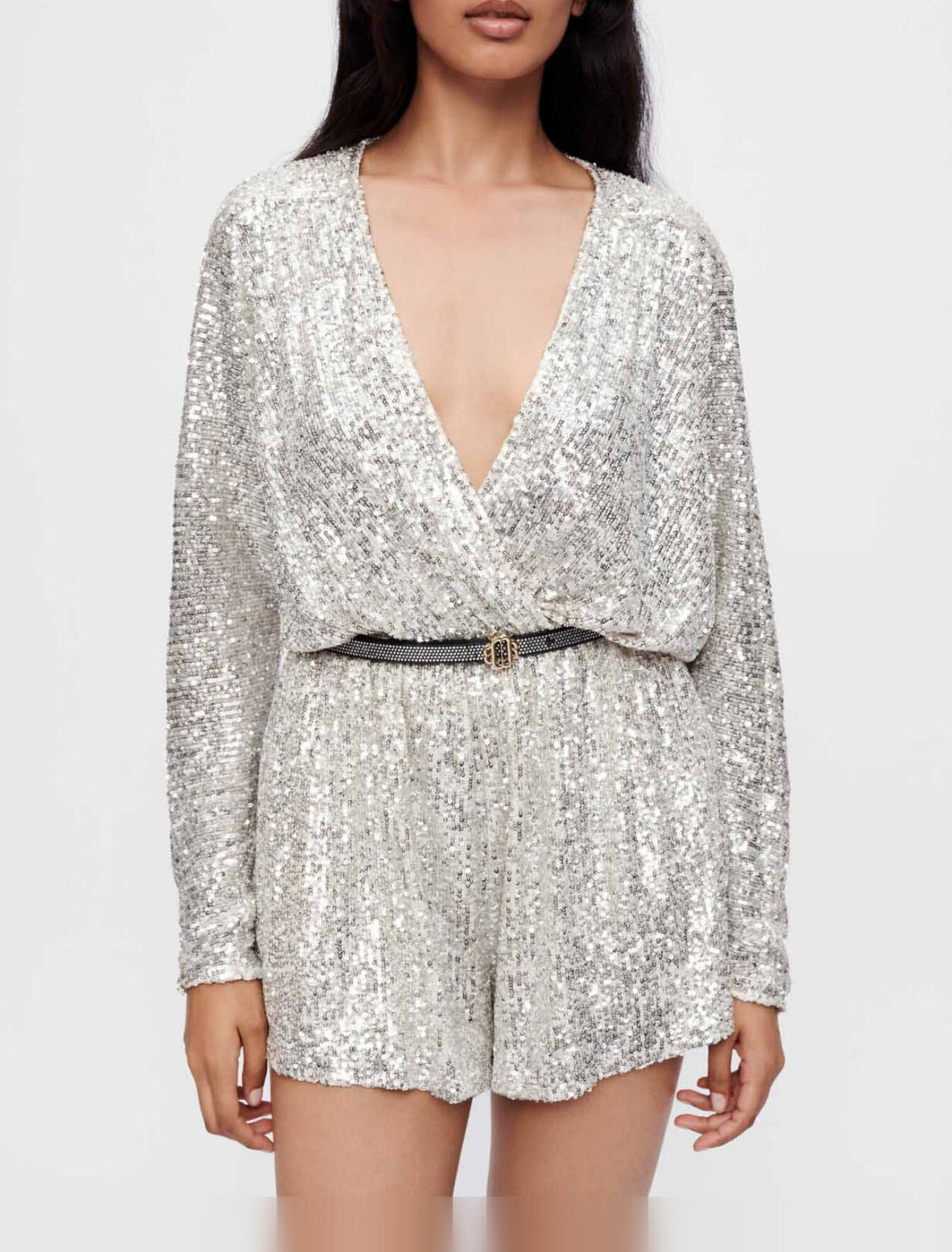Sequinned playsuit
