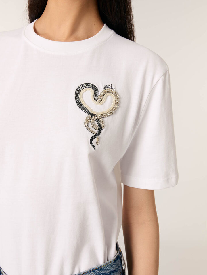 Tee-shirt brodé