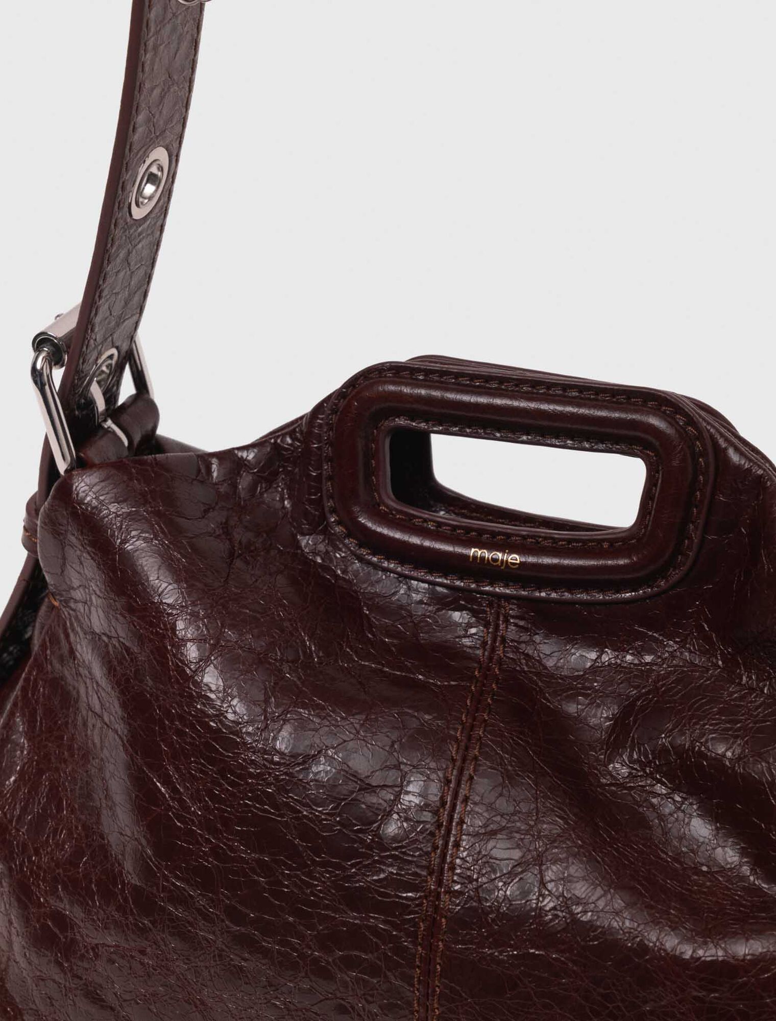 Sac Miss M en cuir craquelé