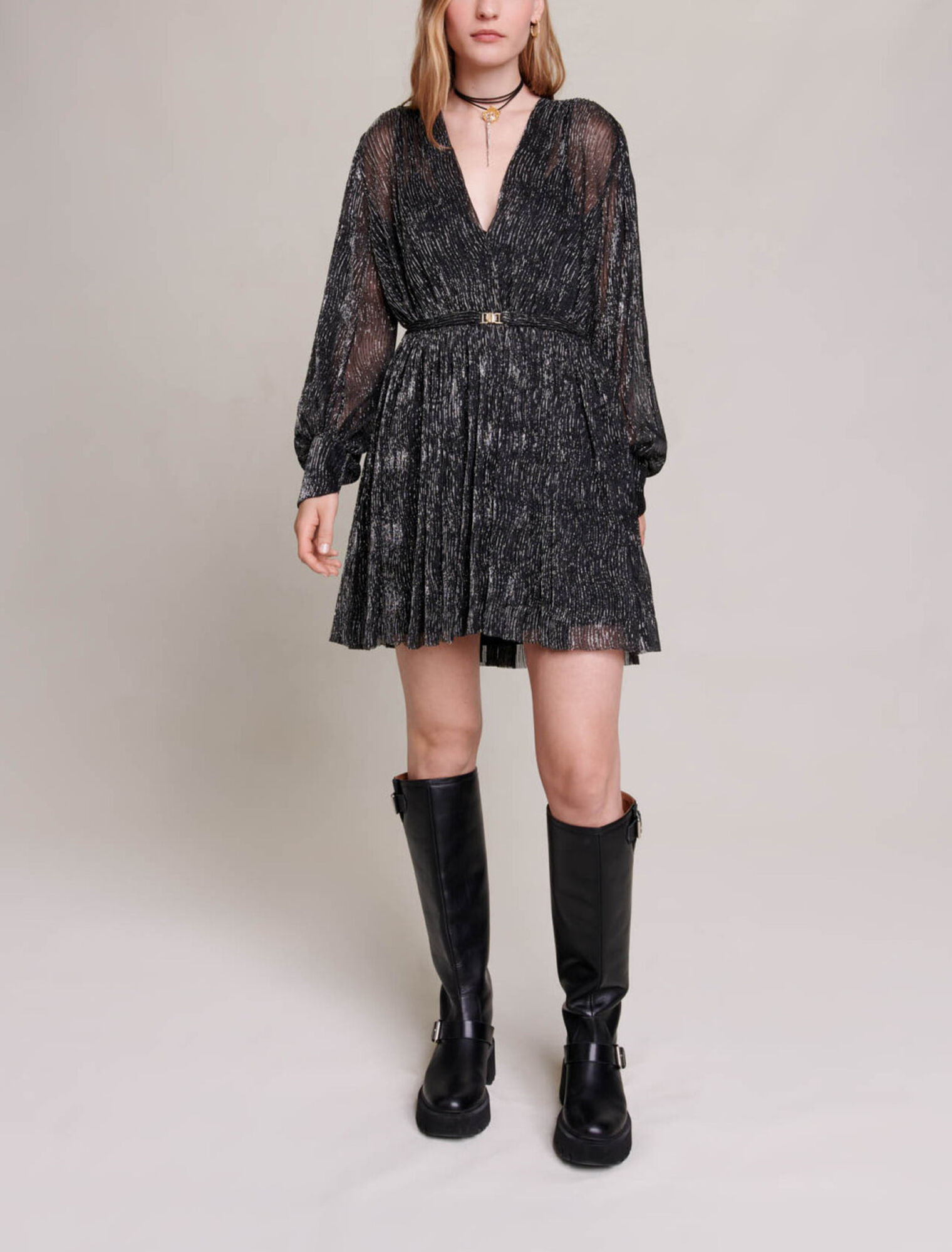Short metallic dress