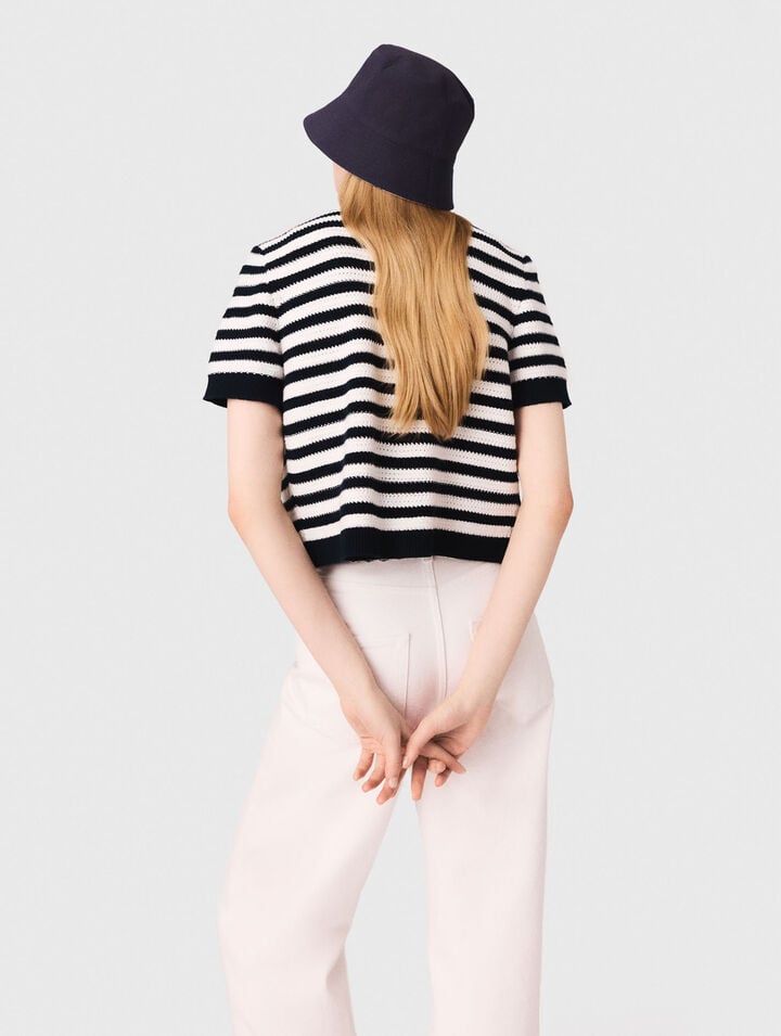 Crochet cropped cardigan