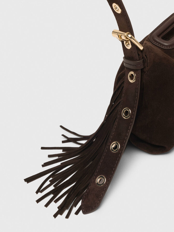 Suede leather mini Miss M bag