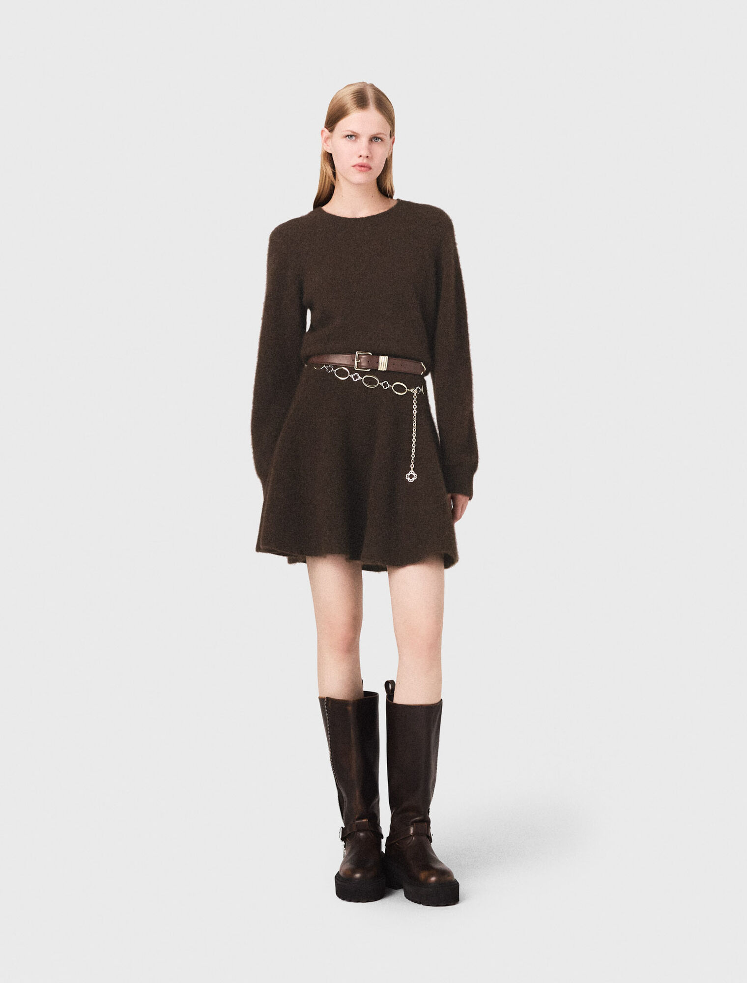 Short yak blend dress Short yak blend dress