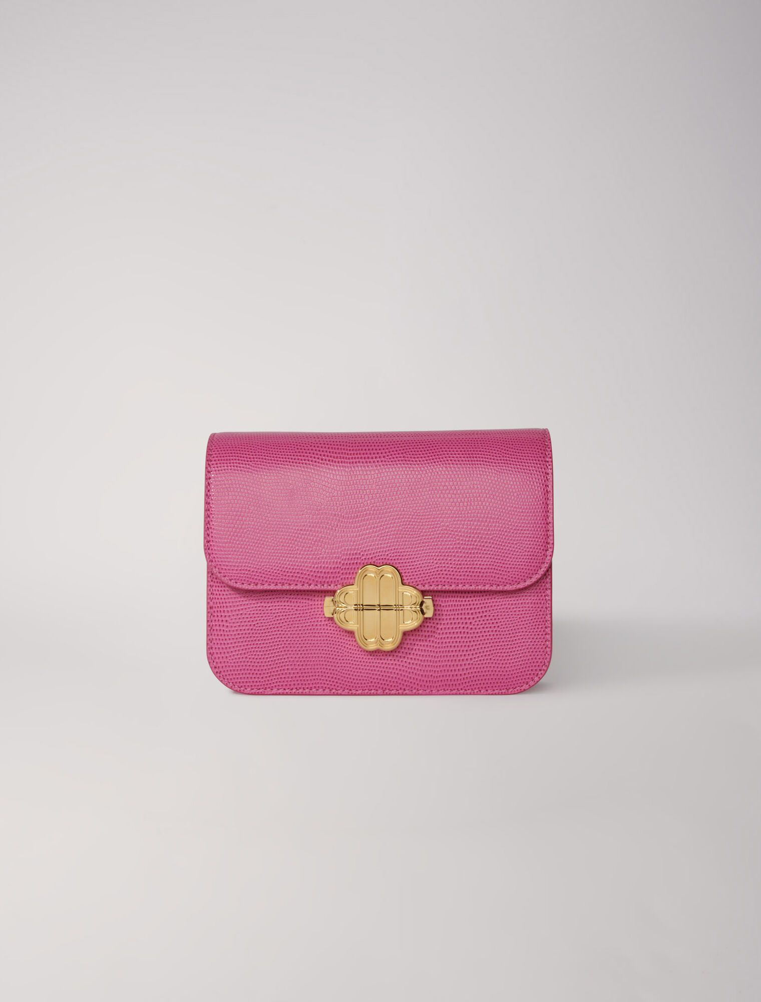 Clover bag in lizard-effect leather