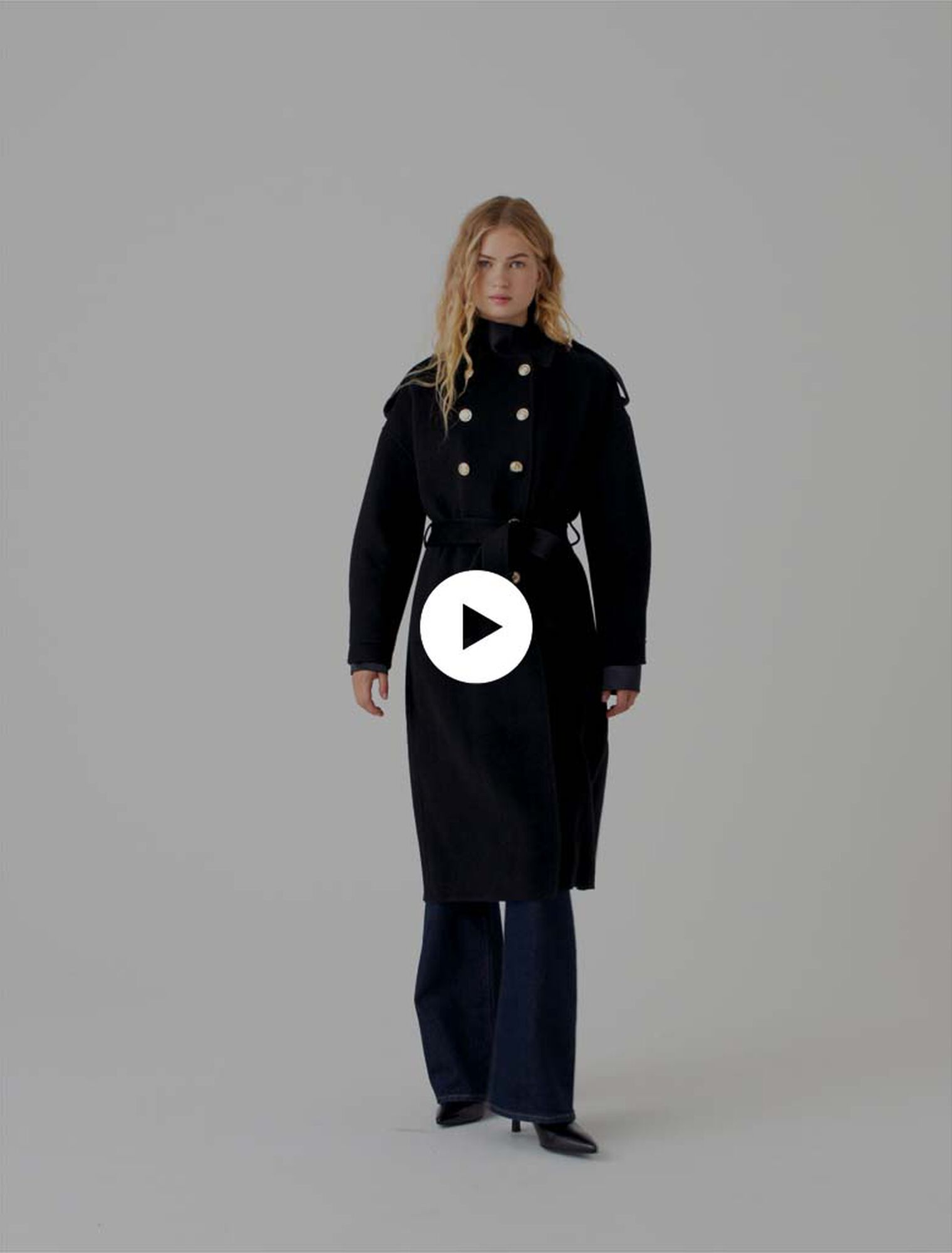 Long double-faced coat